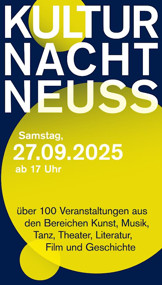 Titelblatt des Flyers zur diesjährigen Neusser Kulturnacht.